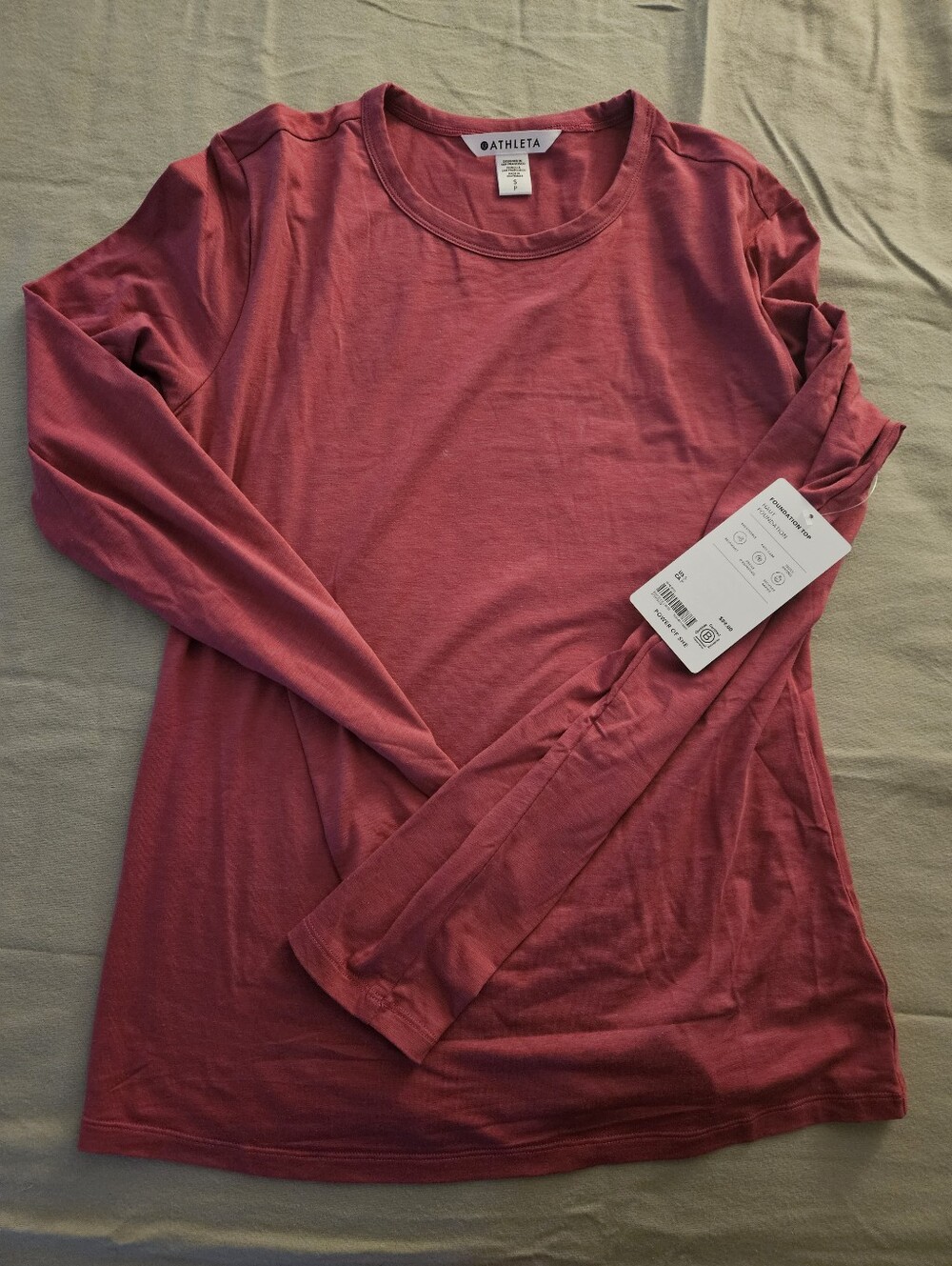 Athleta Slim Foundations Top, Small, Jewel (Pink)